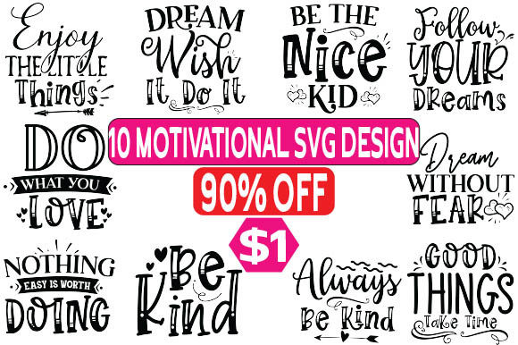 10 Motivational SVG T Shirt Design Review