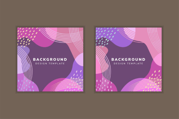 Purple Overlay Square Background Retro Review