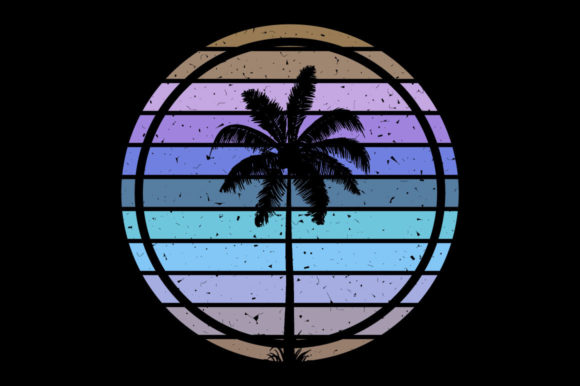 Retro Sunset Palm Tree, Sublimation: A Designer's Review
