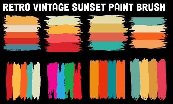 Retro Vintage Sunset Paint Brush Review