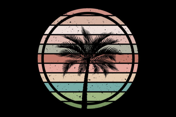 Retro Vintage Sunset Palm Tree, Interior Review