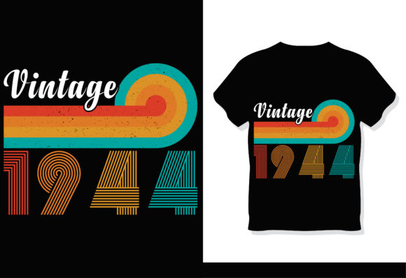 Review: Retro Vintage 1944 T-Shirt Design