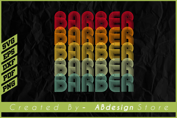 Vintage Retro Barber Sublimation Design Review