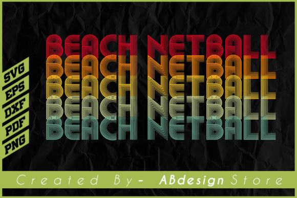 Vintage Retro Beach Netball Design Review