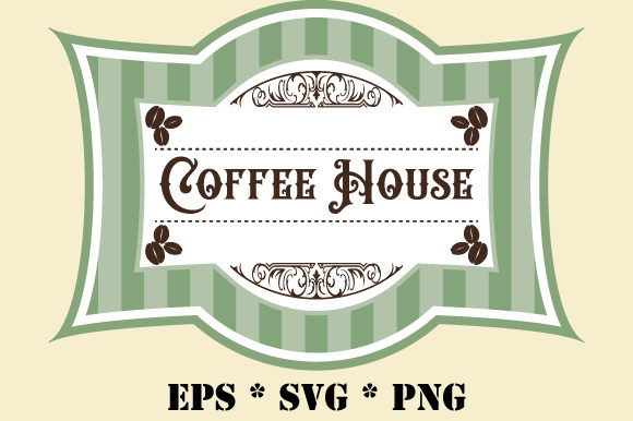 Vintage Retro Coffee House Sign